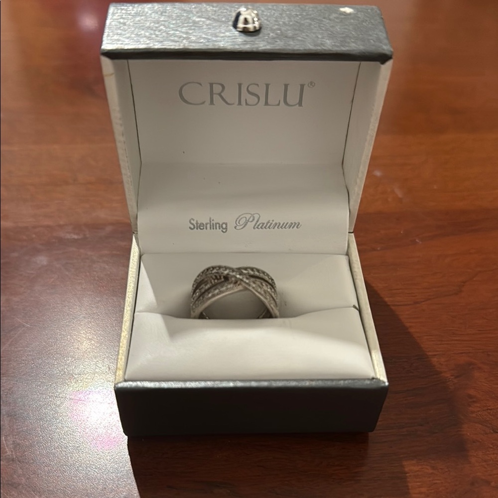 Sterling Platinum Ring - Silver
